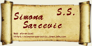 Simona Šarčević vizit kartica